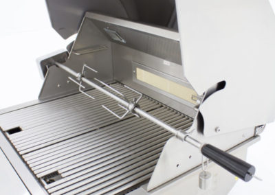 Stock photo of Blaze Professional 27 freestanding grill with rotissery.