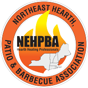 Northeast Hearth, Patio & Barbecue Association Logo with flames in the circle.