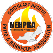 Northeast Hearth, Patio & Barbecue Association Logo with flames in the circle.