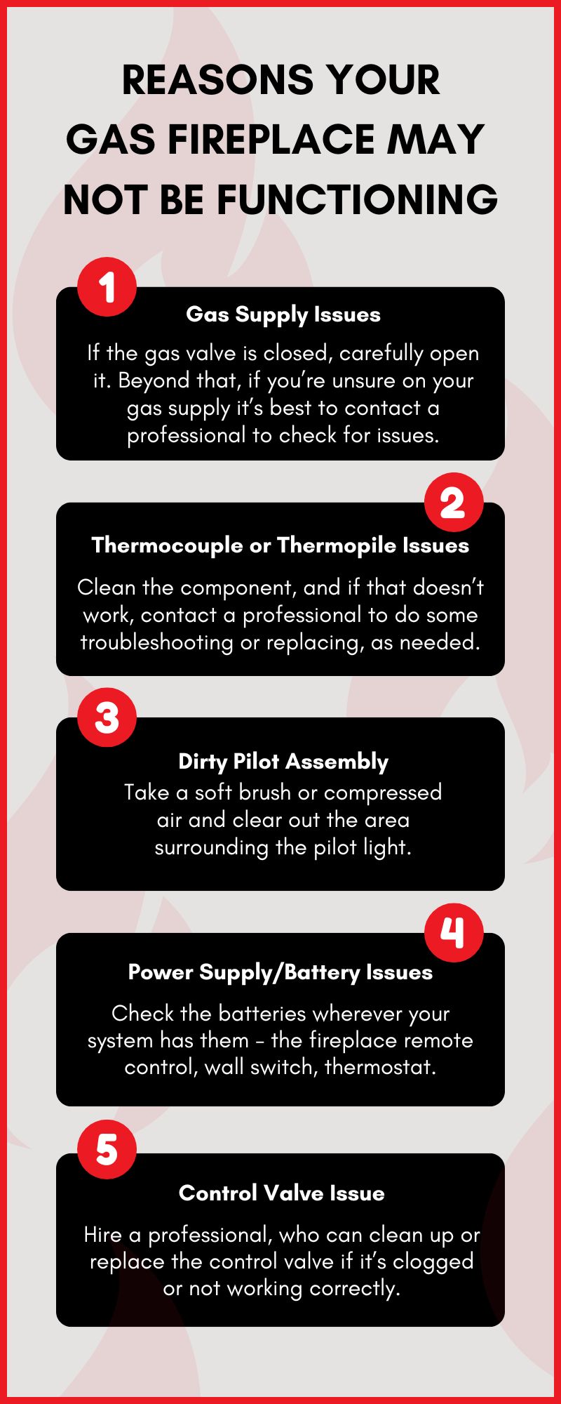 original infographic stating reasons your gas fireplace may not be working original infographic stating reasons your gas fireplace may not be working